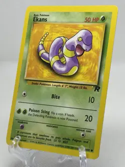 Pokemon Ekans 56/82 Team Rocket Unl Edition near mint condition card Common - Image 1