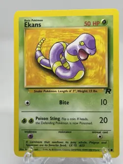 Pokemon Ekans 56/82 Team Rocket Unl Edition near mint condition card Common - Image 2