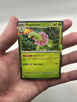 MEP #001 Meganium Mega Evolution Prerelease Stamped Promo Holo Card Pokemon TCG - Image 3