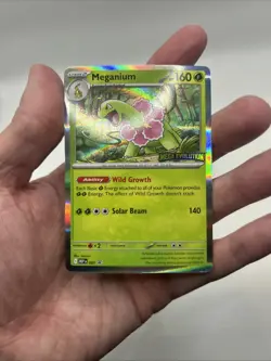 MEP #001 Meganium Mega Evolution Prerelease Stamped Promo Holo Card Pokemon TCG - Image 4