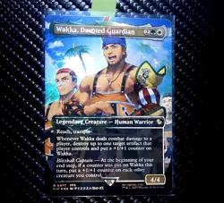 Wakka, Devoted Guardian - Chocobo Track Foil (MTG x Final Fantasy) NM Condition - Image 1