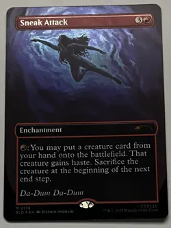 MTG Secret Lair Drop Sneak Attack Enchantment MYTHIC FOIL #2178 - Image 1