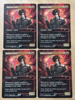 MTG Magic the Gathering 1x Mayhem Devil Secret Lair Prize RCQ Promo NM - Image 1