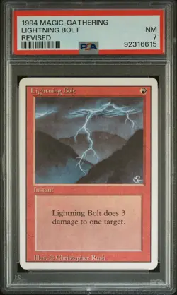 1994 MTG REVISED LIGHTNING BOLT PSA 7 - Image 1