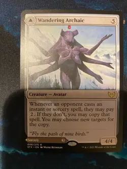 MTG Strixhaven School of Mages Wandering Archaic - Image 1