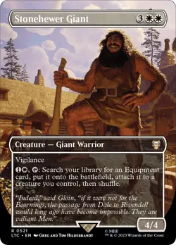 Stonehewer Giant (Borderless) 521 LP Normal Commander: The Lord of the Rings:... - Image 1