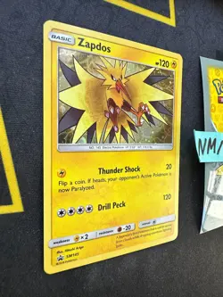 Pokemon Card Zapdos Sun & Moon Promos Holo SM145 050 💎NM💎 - Image 3