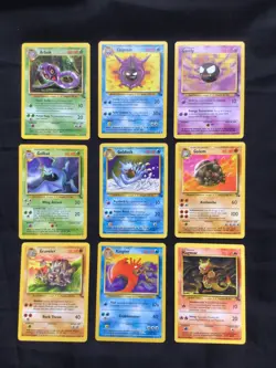 Pokemon Cards: Complete Fossil Uncommon/Common Lot - Image 1