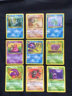Pokemon Cards: Complete Fossil Uncommon/Common Lot - Image 3