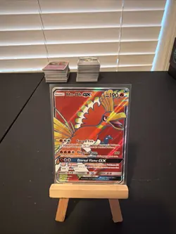 Pokemon TCG Burning Shadows Ho-Oh GX Full Art Holo Ultra Rare Card 131/147 LP - Image 1