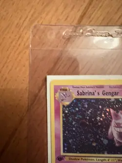 Pokemon TCG Sabrinas Gengar 14/132 Gym Heroes Holo Rare 1999 Near Mint Condition - Image 4
