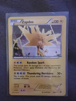 Pokemon Zapdos 46/113 Holo Rare Legendary Treasures Card - Image 1