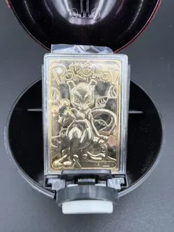 1999 23K Pokemon Mewtwo Gold Plated Burger King Promo Pokeball Limited Edition - Image 4