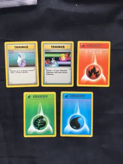 Pokemon Cards: Base Set 10 Card Non-Holo Lot - Image 3