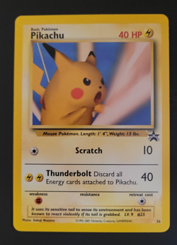 Pikachu SNAP Promo 26/53 Wotc Black Star Promo Pokemon NM 01 - Image 1