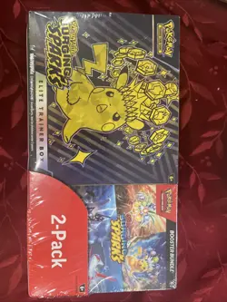 Pokemon Surging Sparks Elite Trainer Box + Booster Bundle [FACTORY SEALED] - Image 1