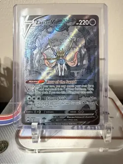 Pokemon Zacian v GG48/GG70 SWSH Crown Zenith Ultra Rare NM Condition - Image 1