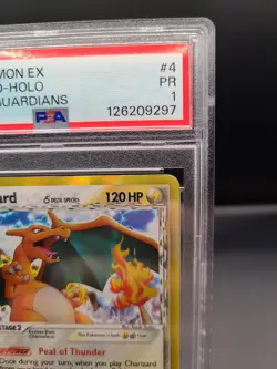 Pokemon EX TCG Charizard Crystal Guardians Holo Rare Card 4/100 PSA 1 - Image 3