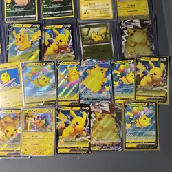 40x Pikachu Lot Pokemon Card Collection Lot Full Arts, Promo, Holos, Vintage TCG - Image 4