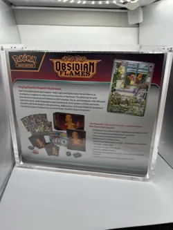 Pokemon TCG: Obsidian Flames ETB Factory New Sealed ETB w/ Acrylic Case - Image 2