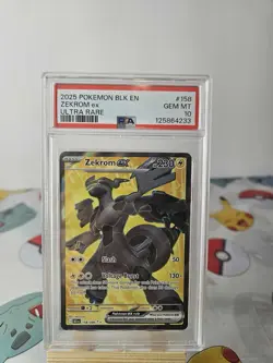 Zekrom EX 158/086 Full Art Ultra Rare Black Bolt Pokemon TCG PSA 10 - Image 1