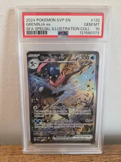 2024 POKEMON SVP EN-SV BLACK STAR PROMO #132 GRENINJA EX PSA 10 UK Seller - Image 1