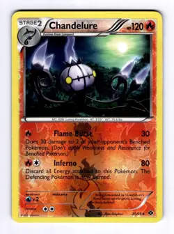 Chandelure Next Destinies #20 (2012) Reverse Holo MP Pokemon - Image 1
