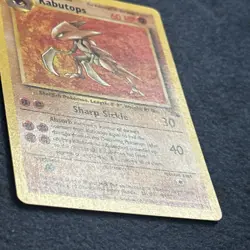 Pokemon TCG Kabutops 24/62 Fossil Rare Vintage MP - Image 3
