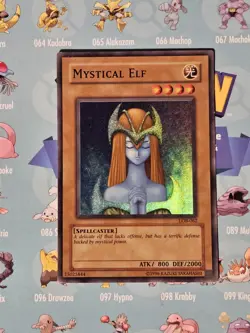 Yugioh TCG Mystical Elf LOB-062 Card - Image 1