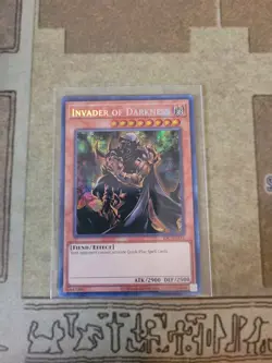 YUGIOH INVADER OF DARKNESS IOC-111 SECRET UNLIMITED ED 2020 PRINT - Image 1