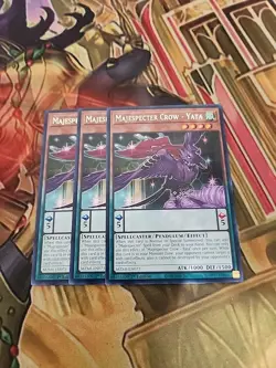 3X Majespecter Crow Yata MZMI-EN073 Rare 1ST ED NM Yugioh - Image 1