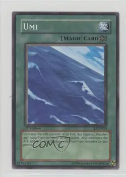 Umi 1st Ed. YuGiOh Legend of Blue Eyes White Dragon #LOB-050 2002 - Image 1