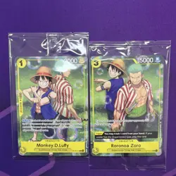 One Piece TCG - Zoro & Luffy [Learn Together Deck Set - Set Sail Event] Sealed!! - Image 1