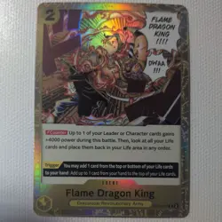 One Piece Card Game The Three Brothers ST13-017 Flame Dragon King Foil English - Image 1