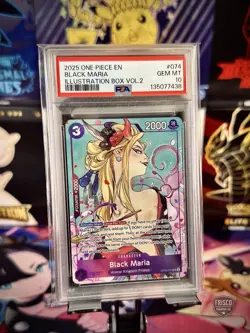 2025 One Piece Black Maria #074 Illustration Box Vol.2 PSA 10 GEM MINT - Image 1