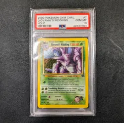 Pokemon TCG Giovanni's Nidoking Gym Challenge Holo Card 7/132 PSA 10 - Image 1