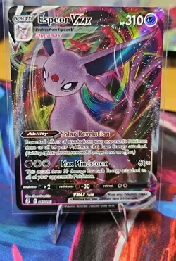 Espeon VMAX Holo Ultra Rare Pokemon TCG Card Evolving Skies 065/203. NM. - Image 1