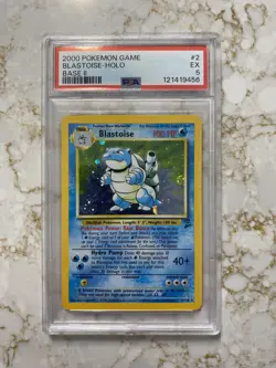 Blastoise Psa 5 Base Set 2 Pokemon Card 2000 - Image 1