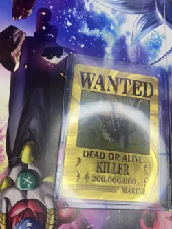 EustassKid & King✨One Piece Wanted Poster Gold Card Collectible✨ - Image 4