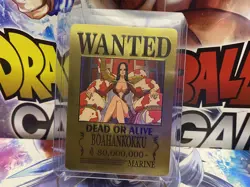 Boa Hancock✨One Piece Most Wanted Poster Gold Card Collectible✨ - Image 4