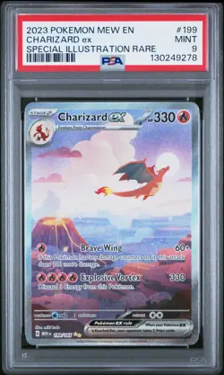 Pokemon Card - Charizard EX Illustration Rare 151 English 199/165 - PSA 9 #2 - Image 1
