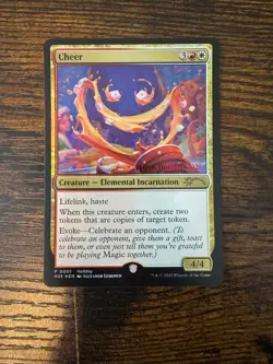Cheer 0001 Happy Holidays 2025 Promo WPN Magic MTG Card - Image 1
