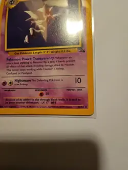 Pokemon TCG Haunter Fossil Set Unlimited Rare Non-Holo Card 21/62 - Image 5