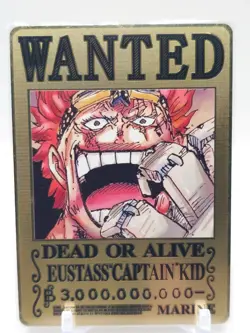 Goddess Story - Gold Metal Trading Card - Eustass Kid - Image 1