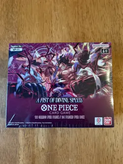 One Piece Card Game OP-11 A Fist of Divine Speed English Sealed Booster Box - Image 1