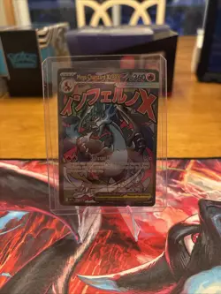 Pokemon Card PHANTASMAL FLAMES MEGA CHARIZARD X EX 023 ENG BLACK STAR PROMO - Image 1