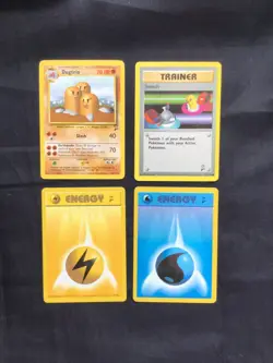 Pokemon Cards: Base Set 2 4 Card Non-Holo Lot - Image 1