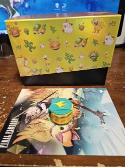 Final Fantasy Chocobo Bundle Click Wheel, Opened Foil Deck Box, Tokens & Poster - Image 1