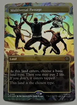 MTG Marvel’s Spider-Man Multiversal Passage Land RARE FOIL #0206 - Image 1
