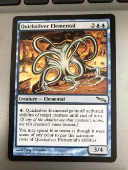 Quicksilver Elemental X1 Mirrodin NM Condition See Pics - Image 1